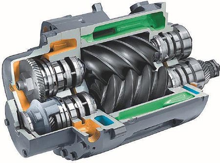 screw element in an air compressor